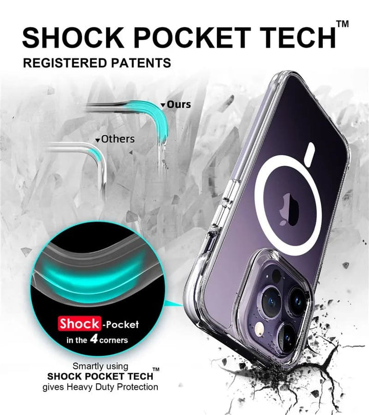 Ultra Hybrid MagSafe Transparent Case: Ultimate Anti-Shock & Anti-Yellow Protection for the 14 Series
