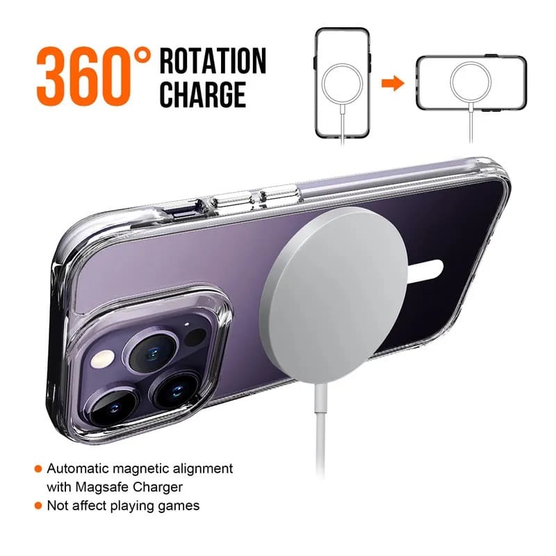 Ultra Hybrid MagSafe Transparent Case: Ultimate Anti-Shock & Anti-Yellow Protection for the 14 Series