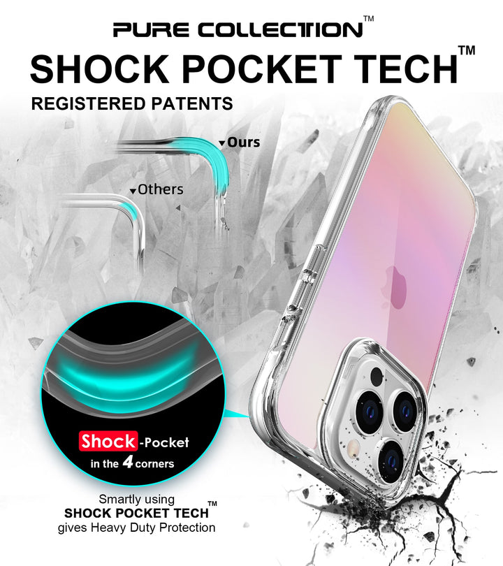 Ultra Hybrid Holo Transparent Case: Ultimate Anti-Shock & Anti-Yellow Protection for the 14 Series