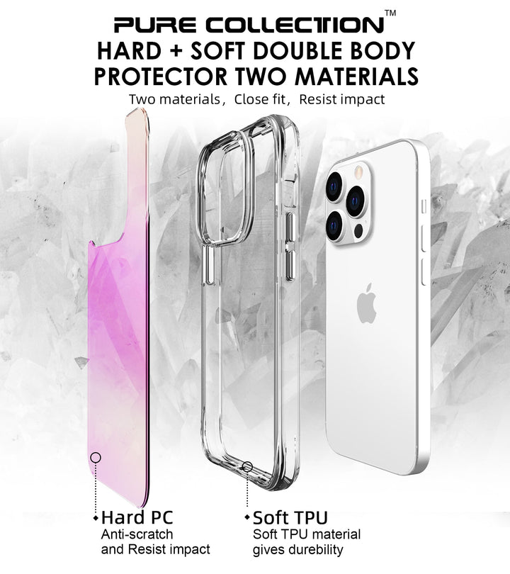 Ultra Hybrid Holo Transparent Case: Ultimate Anti-Shock & Anti-Yellow Protection for the 14 Series