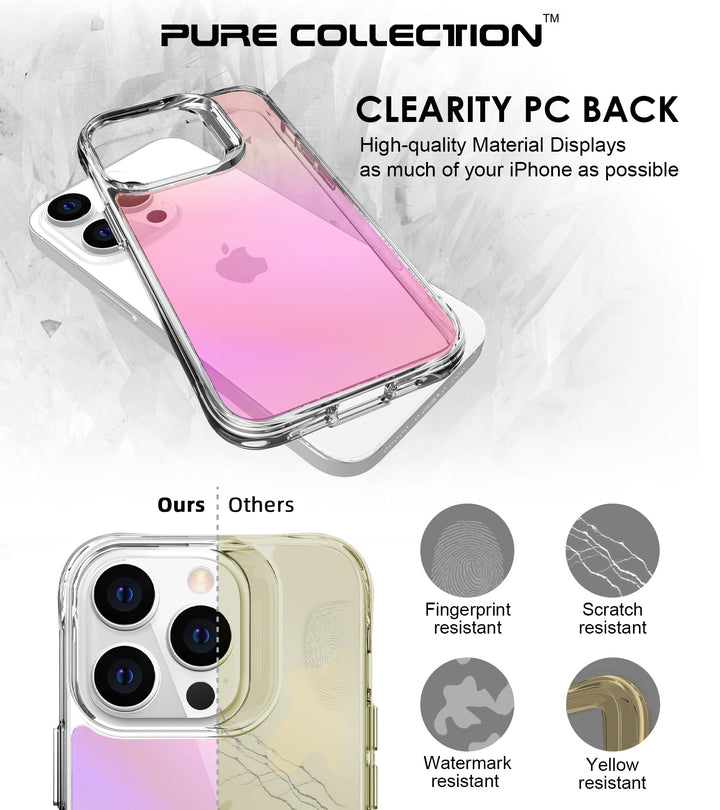 Ultra Hybrid Holo Transparent Case: Ultimate Anti-Shock & Anti-Yellow Protection for the 14 Series