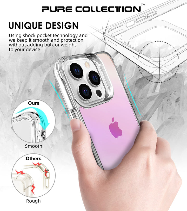 Ultra Hybrid Holo Transparent Case: Ultimate Anti-Shock & Anti-Yellow Protection for the 14 Series