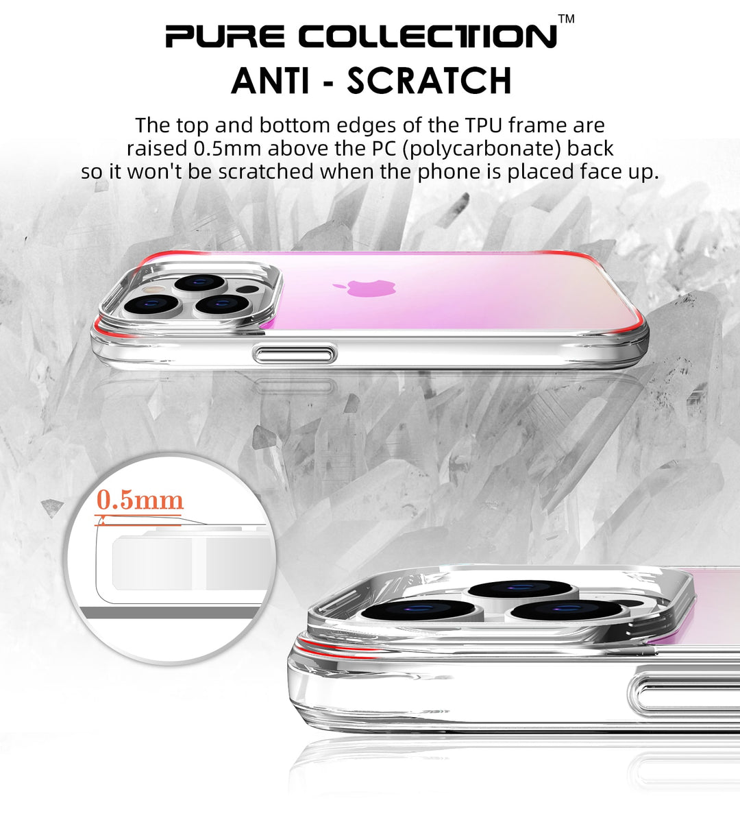 Ultra Hybrid Holo Transparent Case: Ultimate Anti-Shock & Anti-Yellow Protection for the 14 Series