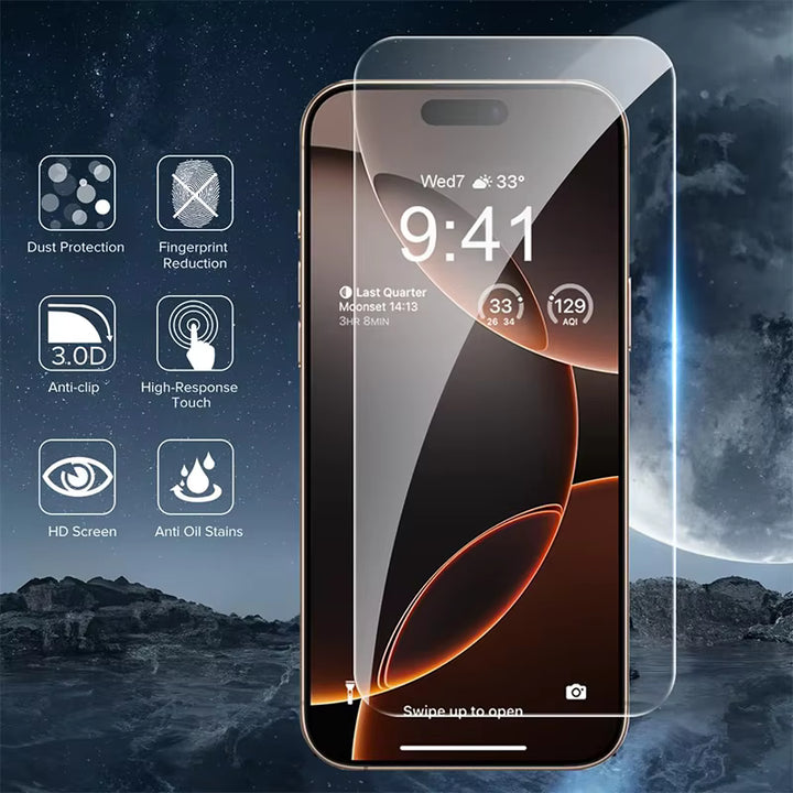 9H Clear Protector for iPhone 16 Pro Max – Ultra HD Clarity & Maximum Protection