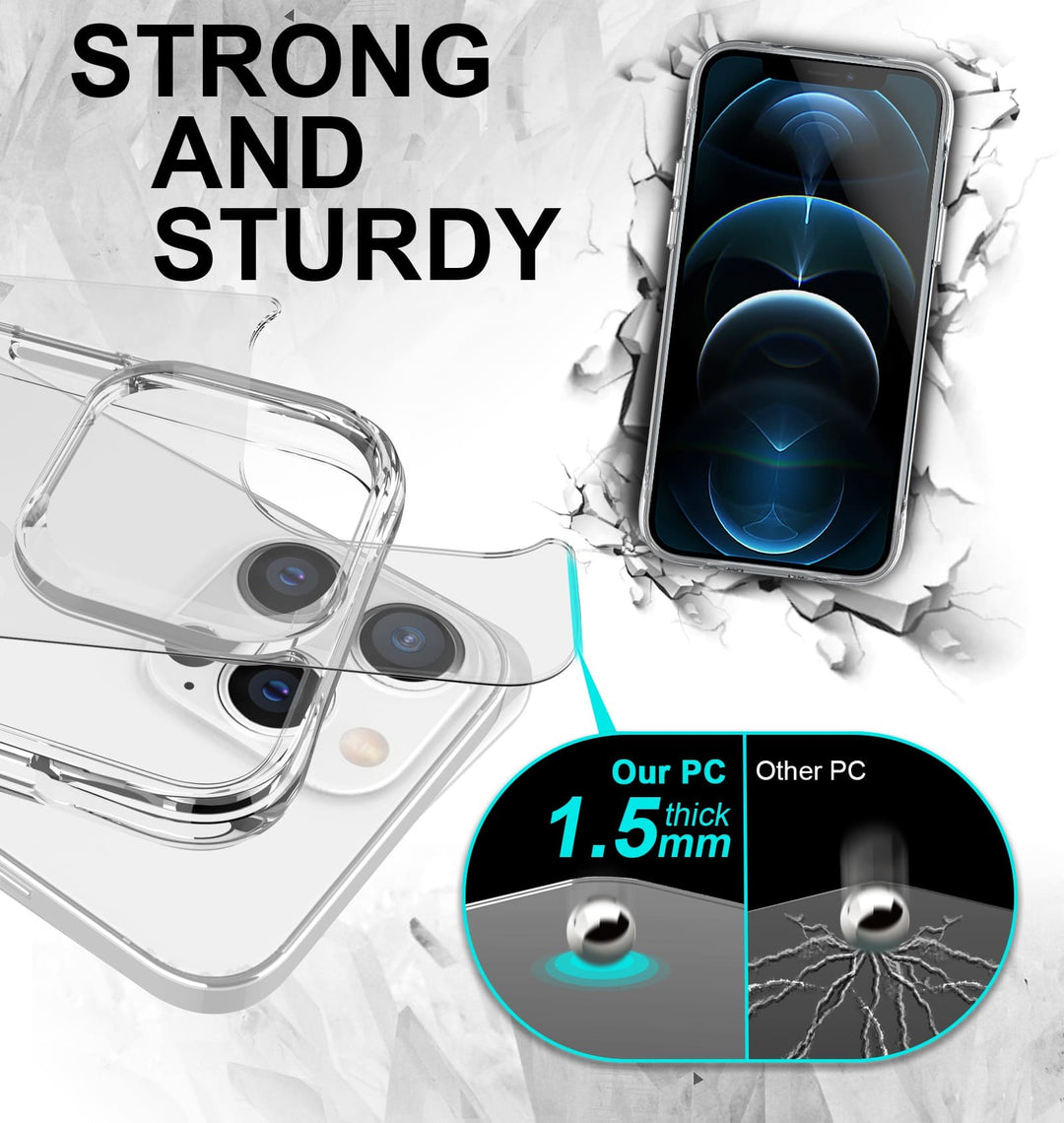 Ultra Hybrid Transparent Case: Ultimate Anti-Shock & Anti-Yellow Protection for the 14 Series