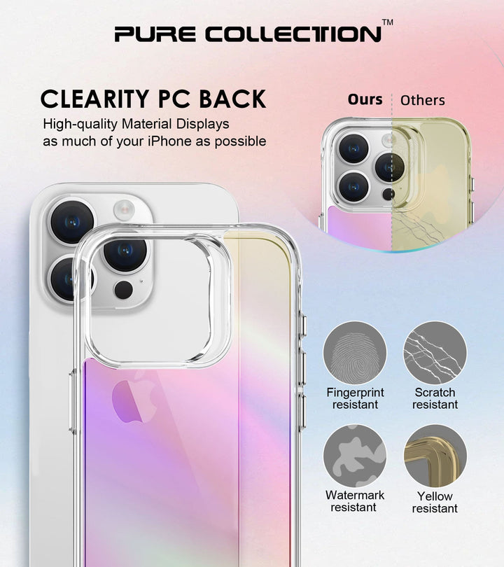 Ultra Hybrid Holo Transparent Case: Ultimate Anti-Shock & Anti-Yellow Protection for the 15 Series