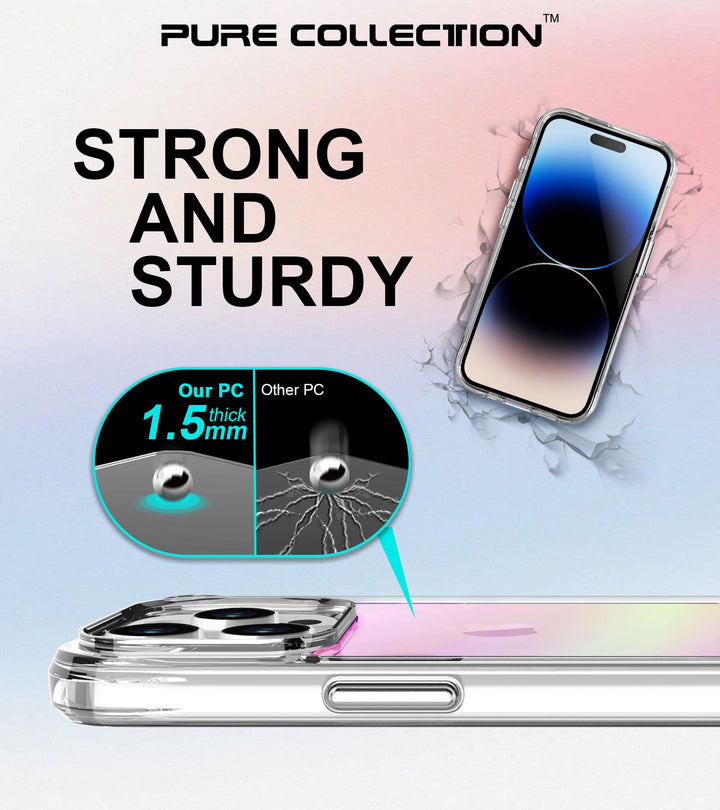 Ultra Hybrid Holo Transparent Case: Ultimate Anti-Shock & Anti-Yellow Protection for the 15 Series