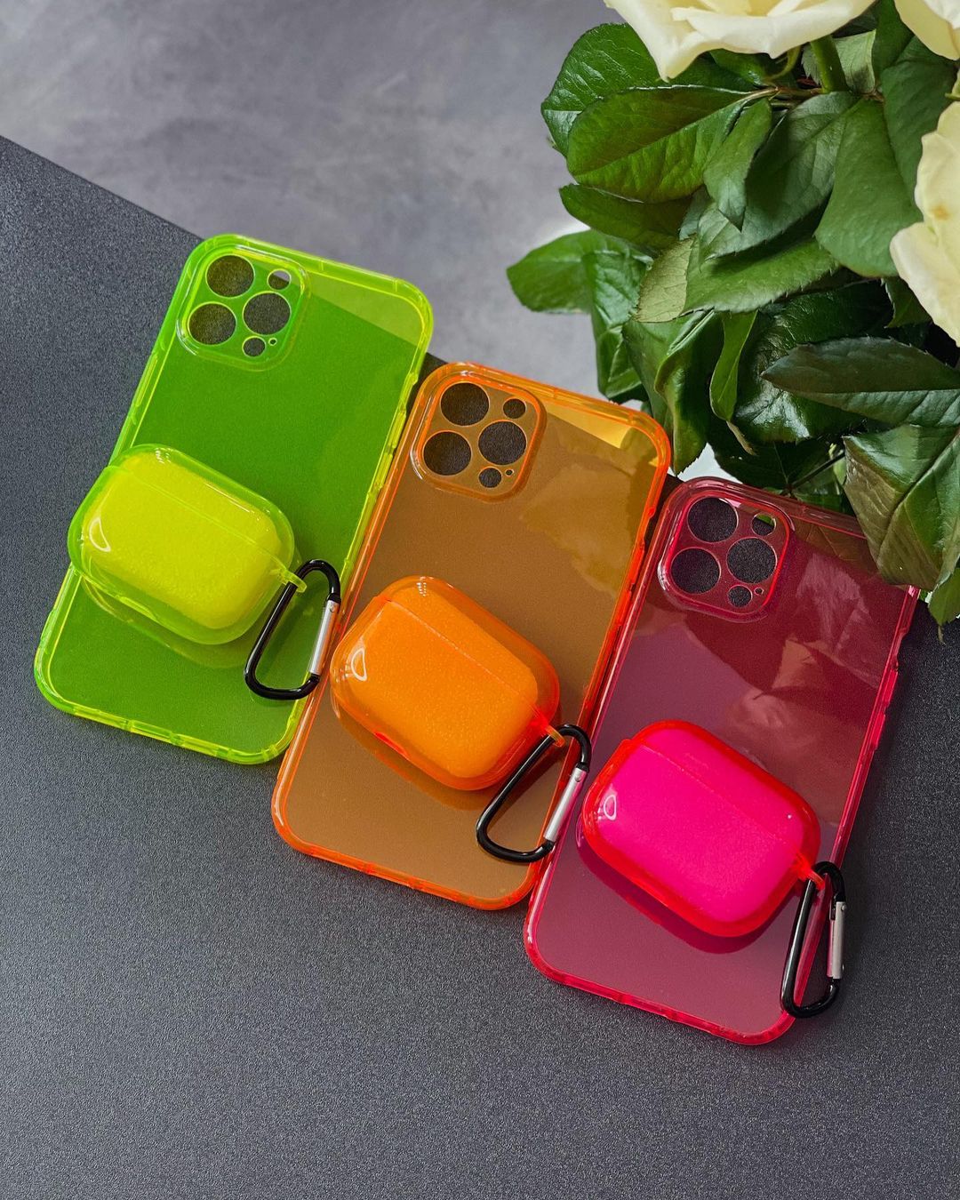 High Quality Neon AntiShock Camera Protected Soft Case 7/8 - 13ProMax - ICASE.PK