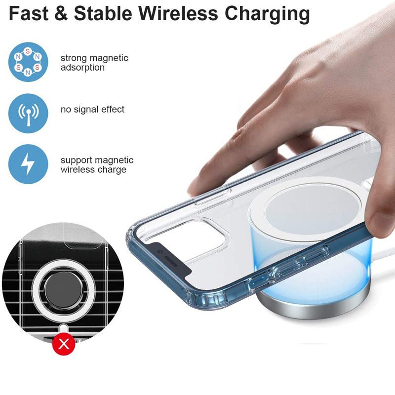iPhone 12 - 13ProMax Anti-Shock Clear Case with MagSafe - ICASE.PK