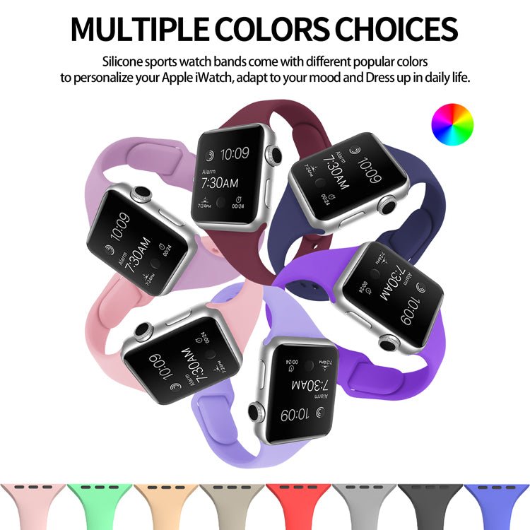 High Quality Slim Silicone Strap for All Models - ICASE.PK