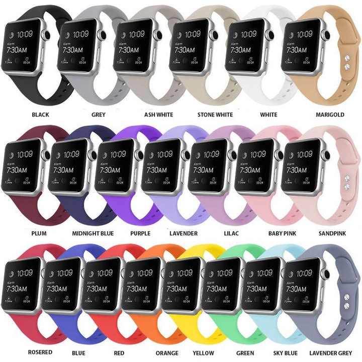 High Quality Slim Silicone Strap for All Models - ICASE.PK