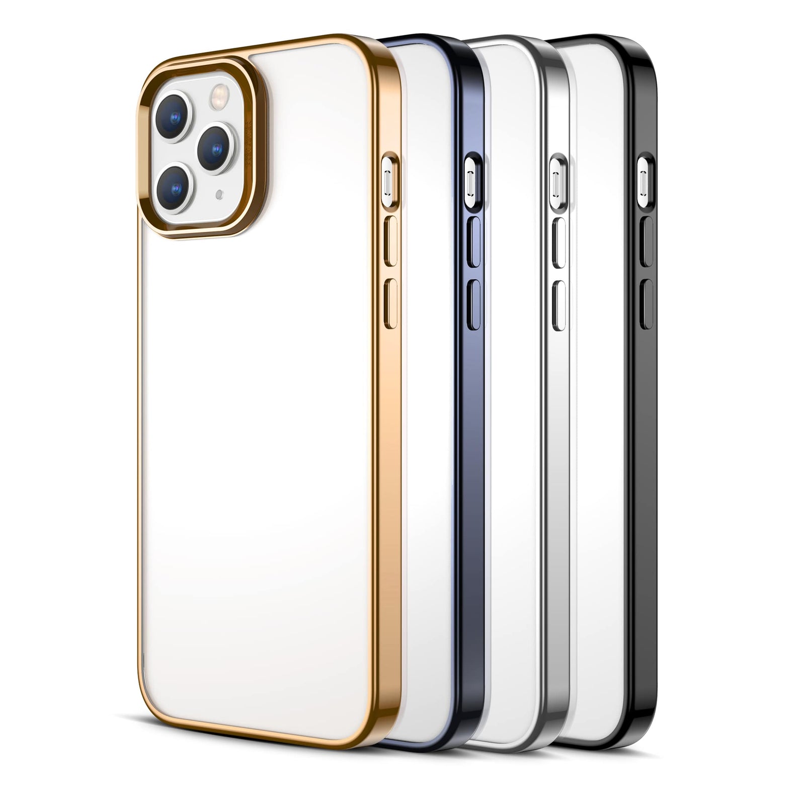 Anti-shock Soft Bumper Clear Transparent Case 12-12Pro, 12ProMax - ICASE.PK