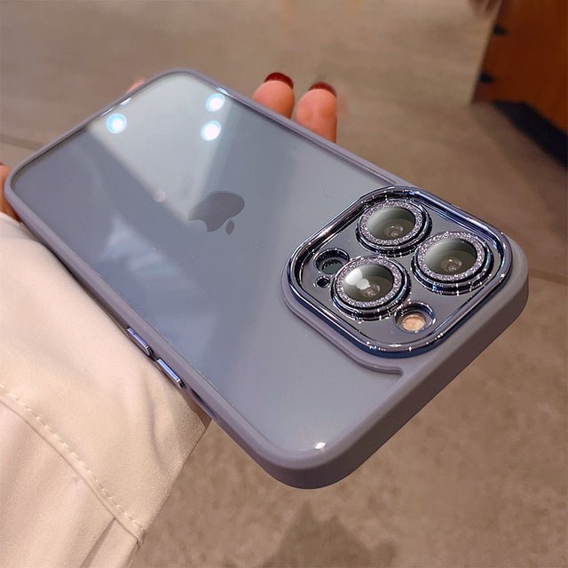 Premium Bumper Case With Integrated Tempered Glass Lens Protected 13ProMax, 13Pro - ICASE.PK