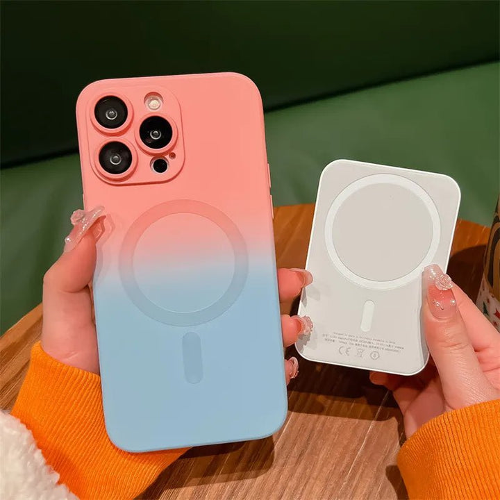 Ombre MagSafe Gradient Silicone Case for iPhone 12, 13, 14 Series