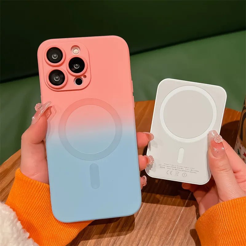 Ombre MagSafe Gradient Silicone Case for iPhone 12, 13, 14 Series