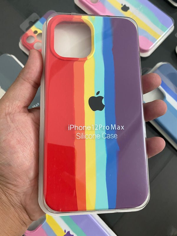 Rainbow Silicon Cases 11 - 12ProMax - ICASE.PK